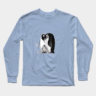 Emperor penguin family Long Sleeve T-Shirt